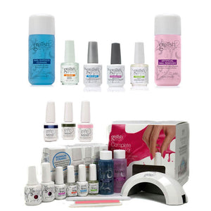 Gelish Mini Harmony Complete Starter Gel Nail Polish Kit & Basix Care Kit - TRAPSKI