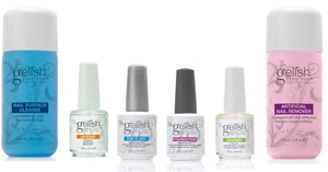 Gelish Mini Harmony Complete Starter Gel Nail Polish Kit & Basix Care Kit - TRAPSKI