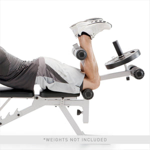 Marcy Powder Coated Steel Home Gym Multipurpose Adjustable Weight Bench, White