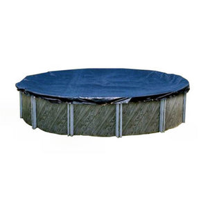 Swimline 18 Foot Round Pool Cover + 4x4 Winterizing Closing Air Pillow (2 Pack)
