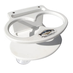 Deep Blue Marine Double Slim Can Drink Holder Cell Phone - White - TRAPSKI