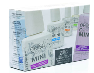 Gelish Complete Basix Starter Kit & Mini Royal Temptations el Nail Polish Set - TRAPSKI