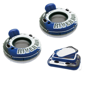 Intex Inflatable Mega Chill II 72 Can Cooler Float and Inflatable Tube (2 Pack) - TRAPSKI