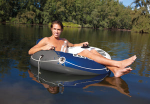 Intex Inflatable Mega Chill II 72 Can Cooler Float and Inflatable Tube (2 Pack) - TRAPSKI