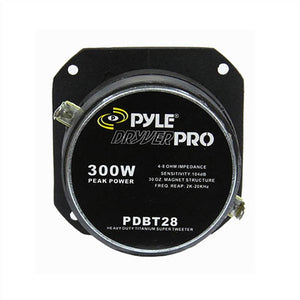 Pyle Pro Dryver 1 Inch 300 Watt Heavy Duty Titanium Super Car Tweeter (8 Pack)