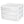 Sterilite Plastic Stackable Small 3 Drawer Storage System, White Frame, 3 Pack