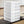 Sterilite Plastic Stackable Small 3 Drawer Storage System, White Frame, 3 Pack
