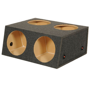 Q Power 4 Hole 12" Sealed Divided Subwoofer Box & 12" 1800W Subwoofer (4 Pack)