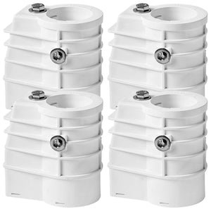 Saftron Chemical Resistant High Impact Polymer Pool Anchor Sockets (4 Pack)