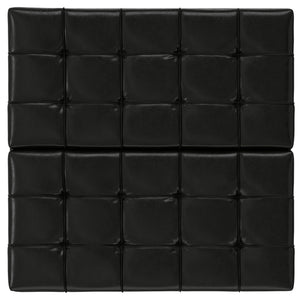 Harrison - Large Square Coffee Table Storage Ottoman - Black
