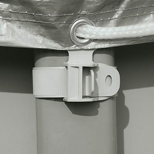 Intex 18' Round Easy Set Solar Vinyl Cover with 18' Debris Cover for Swim Pools