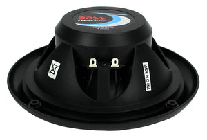 BOSS Audio MR6B 6.5 Inch 180W Dual Cone Black Marine Audio Speakers (6 Pack) - TRAPSKI