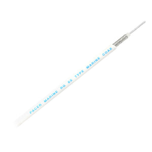Pacer RG8X Coax Cable - White - 150'