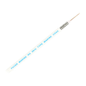 Pacer RG59UW Coax Cable - White - 200'