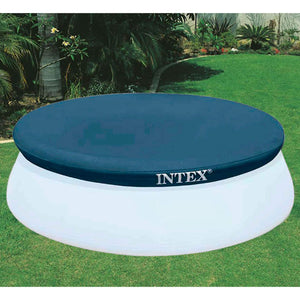 Intex 8' Round Cover for Above Ground Pools with 7" Floating Chlorine Dispenser