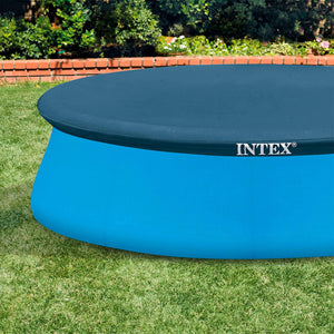 Intex 8' Round Cover for Above Ground Pools with 7" Floating Chlorine Dispenser