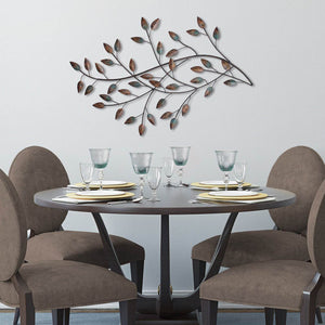 Stratton Home Decor Blowing Leaves Contemporary Decorative Wall Art Set (2 Pack)