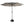 Patio Market Umbrella With 8 Steel Ribs, UV-Resistant And Waterproof Canopy