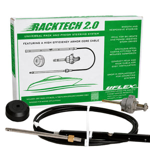Uflex Racktech - 2.0 High Efficiency Rack  Pinion System Kit - 17' Cable