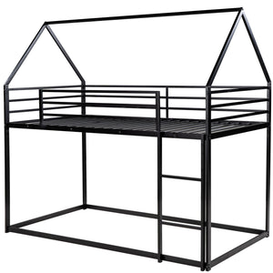House Bunk Bed With Built In Ladder