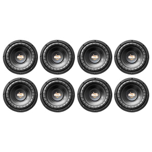 LANZAR MAX PRO 8" 800 WATT Power Car Audio Subwoofer Sub Woofer SVC (8 Pack) - TRAPSKI