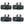 ADJ H2O IR LED Water Flowing Bright 5 Colors Light Effect w/ Bracket (4 Pack) - TRAPSKI