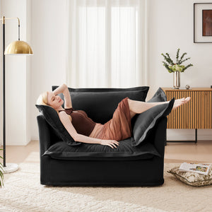 Slip-Covered Armchair with Cushions