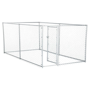 Lucky Dog 10 x 5 x 4 Foot Heavy Duty Outdoor Chain Link Kennel Enclosure (2 Pk)