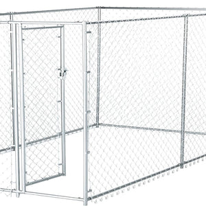 Lucky Dog 10' x 5' x 4' Heavy Duty Steel Outdoor Chain Link Dog Kennel Enclosure