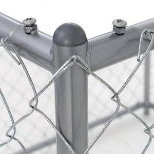 Lucky Dog 10 x 5 x 4 Foot Heavy Duty Outdoor Chain Link Kennel Enclosure (2 Pk)