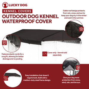 WeatherGuard CL-00301 5' x 10' Outdoor All Season Dog Kennel Waterproof Cover