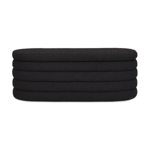 Fuji - Upholstered Oval Storage Bench