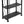 Origami 6 Tier Classic Stamped Steel Bookcase Organizer Storage Rack, Black - TRAPSKI