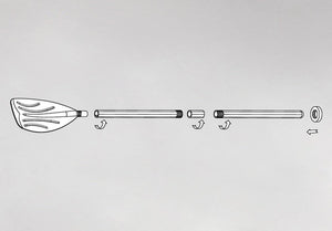 Intex Set of 48" Paddles Inflatable Boat Ribbed French Oars (12 Pack)