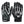Wilson Black Adult MVP Clutch Skill Football Receiver Gloves, Small (6 Pack)