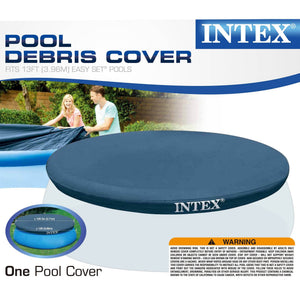 Intex 13' x 12" Easy Set Above Ground Rope Tie PVC Vinyl Pool Cover (4 Pack) - TRAPSKI