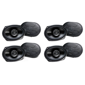 Hifonics Zeus 800 Watt 6 x 9 Inch 3 Way Car Audio Coaxial Speakers (8 Pack) - TRAPSKI