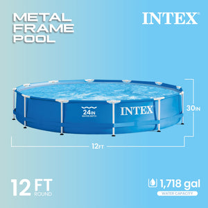 Intex 28210EH 12 Foot x 30 Inch Above Ground Swimming Pool (Pump Not Included)