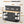 Workbench With Storage Cabinet And Pegboard - Black