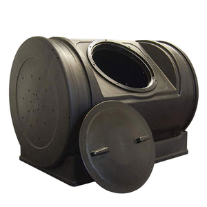 Good Ideas Compost Wizard Jr Outdoor Garden Compost Bin Container, Black