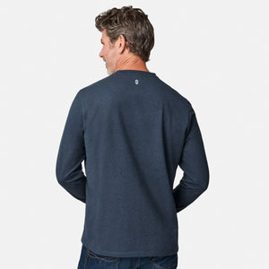 Men's FreeCycle® Sueded Melange Long Sleeve Crew Neck