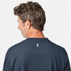 Men's FreeCycle® Sueded Melange Long Sleeve Crew Neck