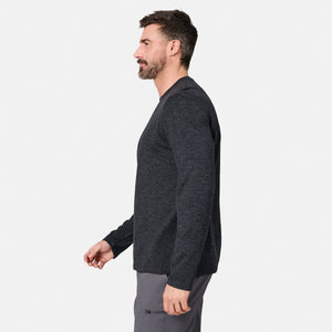 Men's FreeCycle® Sueded Spacedye Long Sleeve Crew Neck