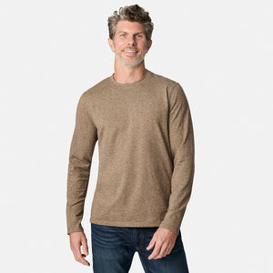 Men's FreeCycle® Sueded Spacedye Long Sleeve Crew Neck