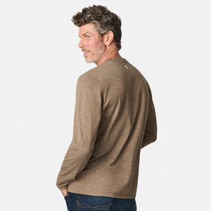 Men's FreeCycle® Sueded Spacedye Long Sleeve Crew Neck