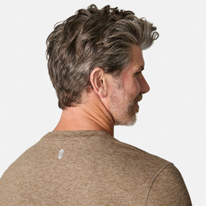 Men's FreeCycle® Sueded Spacedye Long Sleeve Crew Neck