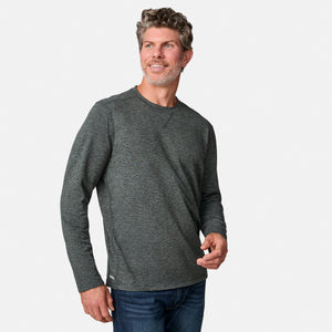 Men's FreeCycle® Sueded Spacedye Long Sleeve Crew Neck