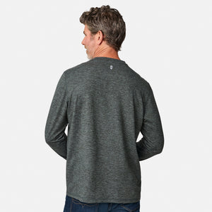 Men's FreeCycle® Sueded Spacedye Long Sleeve Crew Neck