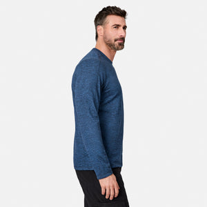 Men's FreeCycle® Sueded Spacedye Long Sleeve Crew Neck