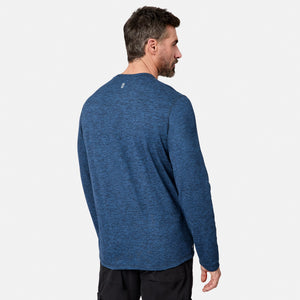 Men's FreeCycle® Sueded Spacedye Long Sleeve Crew Neck